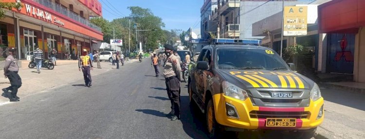Polres TTS mengikuti Operasi Yustisi Penggunaan Masker