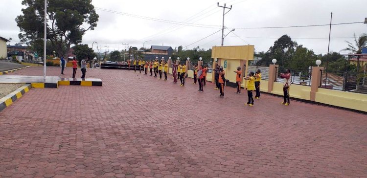Tingkatkan Kebugaran , Polres TTS Gelar Olah Raga Senam Pagi