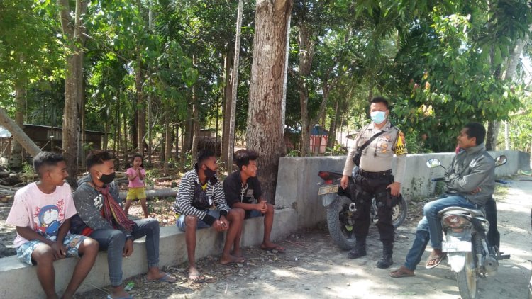 Pelihara Kamtibmas, Bhabinkamtibmas Selalu Hadir di Tengah Warga