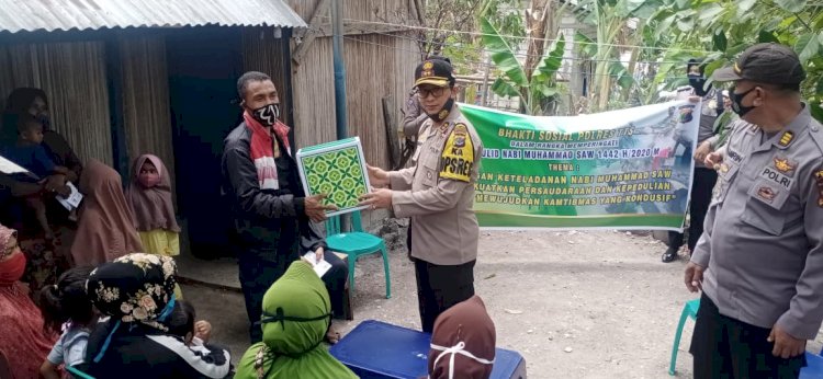 Sambut Maulid Nabi Muhammad SAW, Kapolres TTS Gelar Baksos