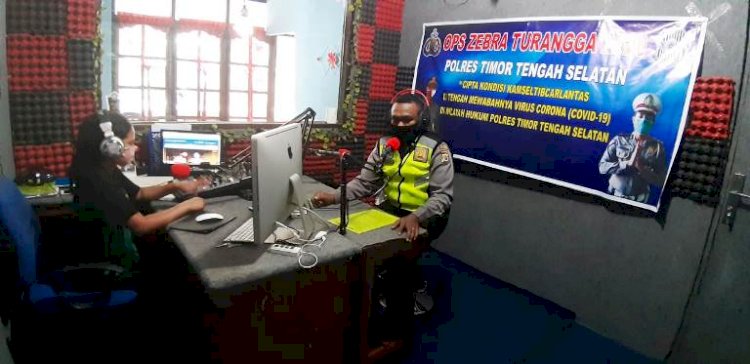 Operasi Zebra Turangga 2020, Sat Lantas Polres TTS Melalui Radio