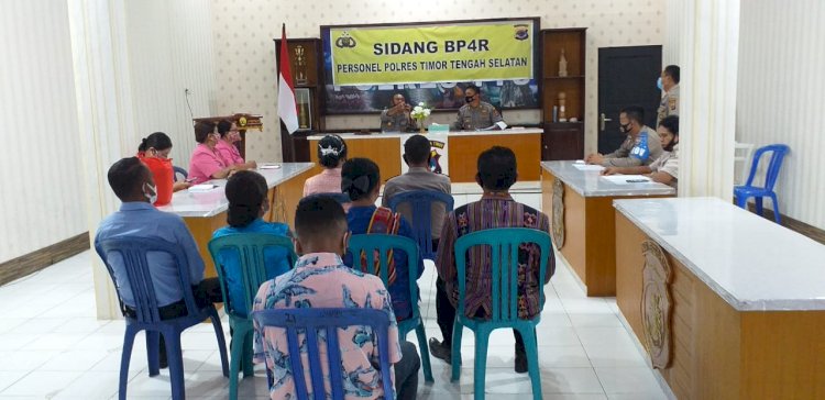 Personil Polres TTS di Sidang B4PR