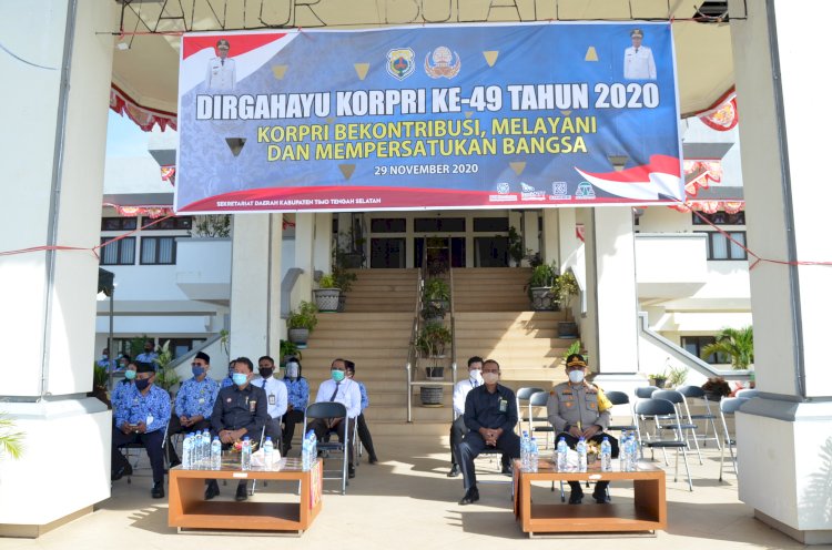 Kapolres TTS Hadiri Upacara HUT Korpri KE- 49