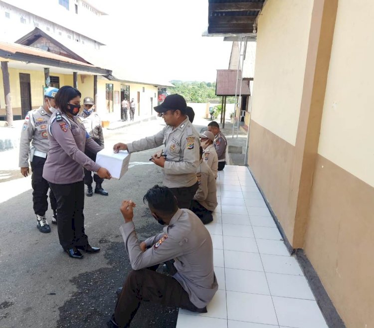 Peduli Korban Bencana Erupsi Gunung Ile Lewotolok, Polres TTS Galang Dana