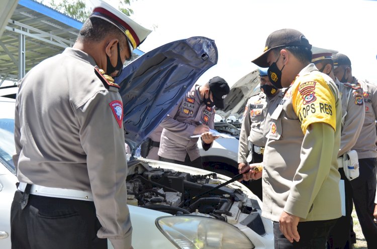 Kapolres TTS Cek Ranmor Dinas