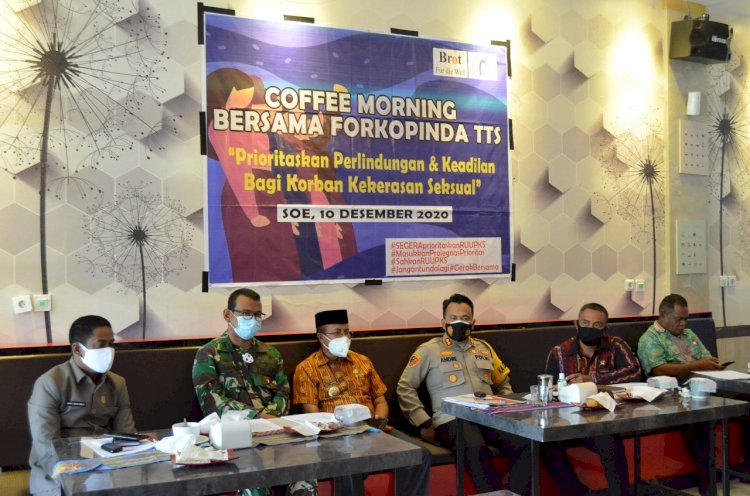 Kapolres TTS  Hadiri Coffee Morning Bersama  Forkopinda TTS