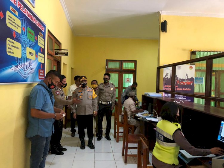 Kapolres TTS Cek pelayanan Samsat