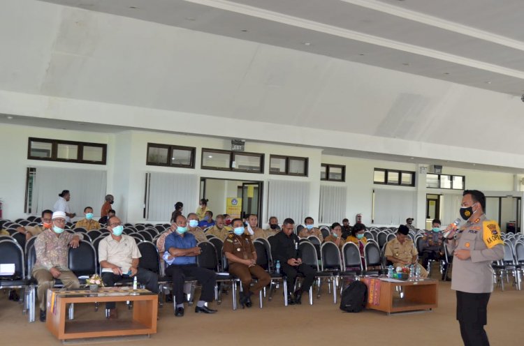 Hadiri Rapat Kominda , Kapolres TTS Beri Paparan Terkait Kamtibmas