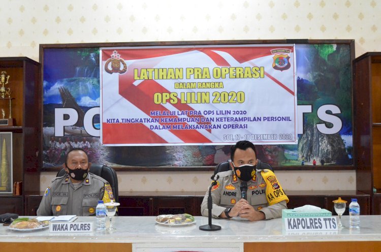 Tingkatkan kemampuan Personil sebelum Pelaksanaan Ops Lilin Turangga -2020, Polres  TTS gelar Latpra Ops