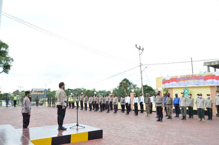 Kesiapan Pam Perayaan Natal 2020 dan Tahun Baru 2021, Polres TTS Melaksanakan Apel Gelar Pasukan