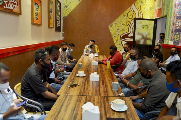 Jalin Silahturahmi, Kapolres TTS Temui Wartawan