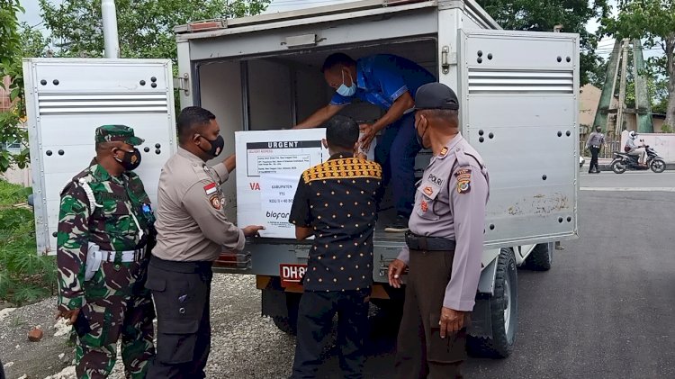 Polres TTS Penjemputan dan Pengawalan Vaksin Covid-19 Sinovac