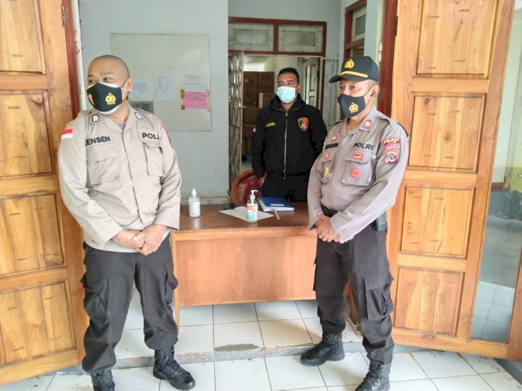 Kasat Sabhara Polres TTS Pengecekan Personil Pam Gudang Penyimpanan Vaksin