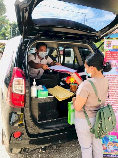 Tingkatkan Pelayan Publik, Sat Intelkam Polres TTS Gelar Pelayanan SKCK Keliling Nekmese