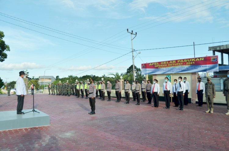 Polres TTS: Apel Gelar Pasukan Operasi Ketupat 2021,  ini  Penekanan Kapolri Yang Dibacakan Bupati TTS