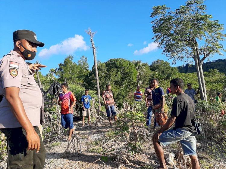 Cegah Karhutla, Kapolsubsektor Noebana Beri Imbauan