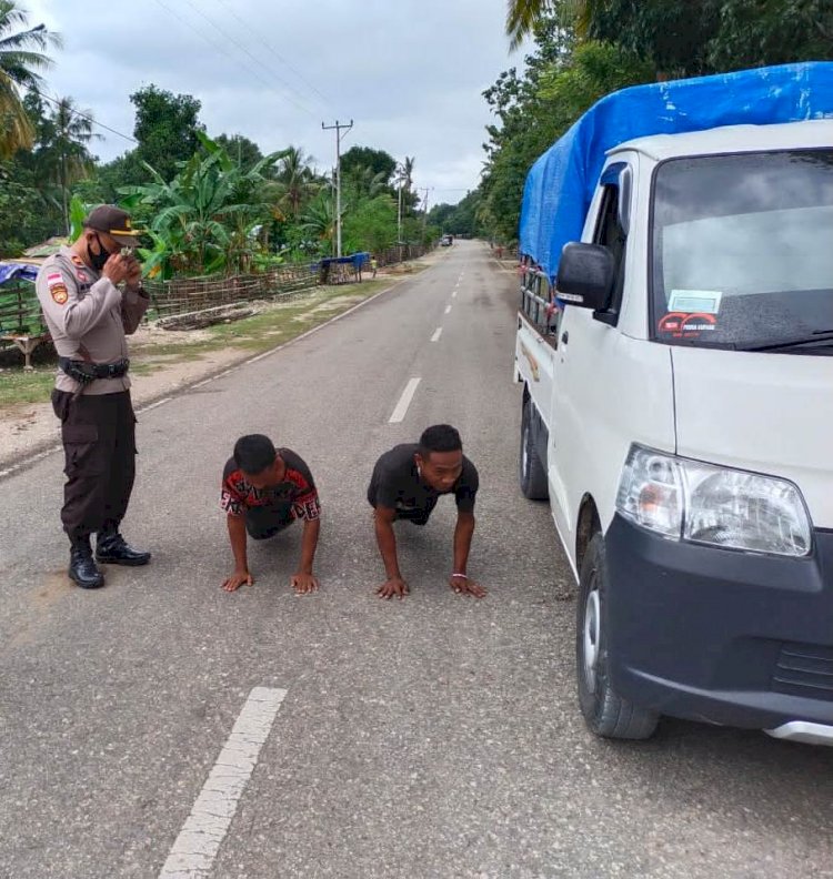 Melaksanakan KRYD, Polres TTS Tegakkan PPKM
