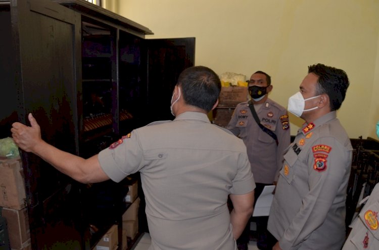 Supervisi ke Polres TTS, Karo Log Cek Senpi Dinas