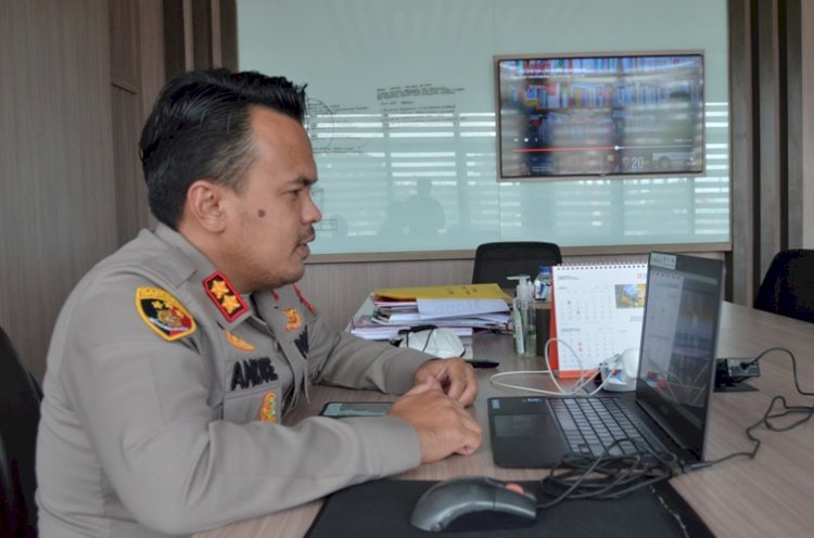 Secara Virtual, Kapolres TTS Pimpin Rakor Satgas Covid-19
