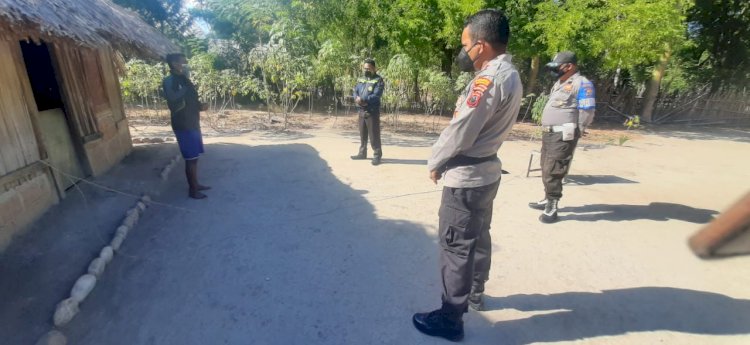 Kapolsek Amanuban Selatan Kunjungi Warga Isoman
