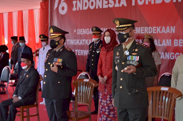 Kapolres TTS Hadiri Upacara Peringati HUT RI ke 76