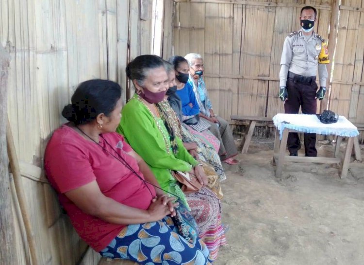 Temui Warga, Bhabainkamtibmas sampaikan pesan Kamtibmas dan Patuhi Prokes Covid-19