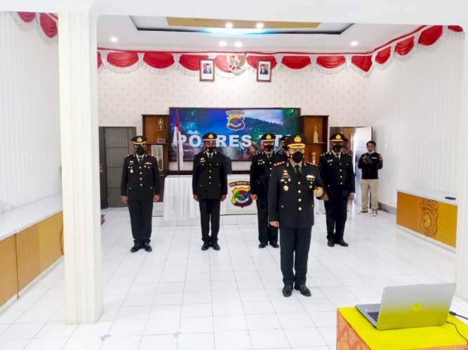 Peringati Hari Kesaktian Pancasila, Polres TTS Mengikuti Upacara Secara Virtual
