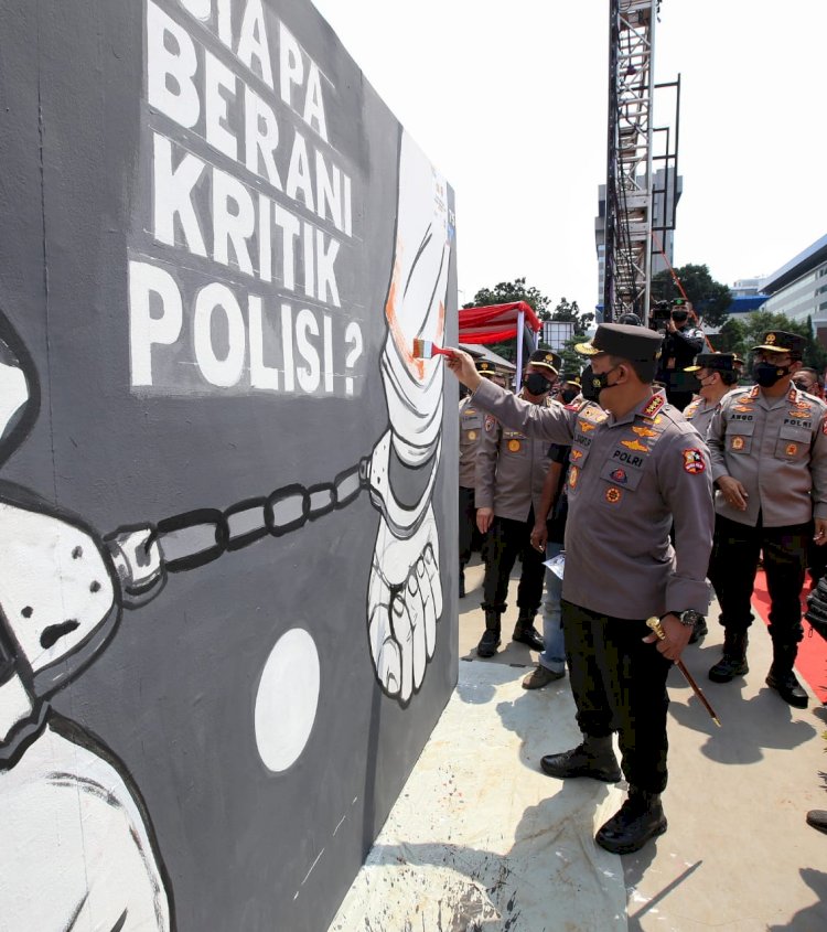 Buka Festival Mural Bhayangkara, Kapolri: Bukti Polri Menghormati Kebebasan Berekspresi