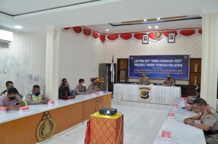 Jelang Operasi Zebra Ranakah-2021, Polres TTS Gelar Latpra Ops