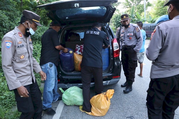 Operasi Pekat Ranakah – 2021, Polres TTS Jaring Sejumlah Miras Tradisional  ​​​​​​​