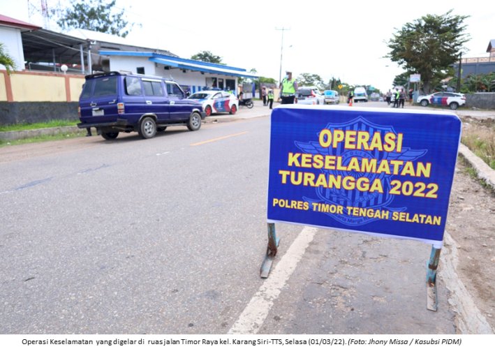 Meningkatkan Kepatuhan dan Disiplin Masyakat  Dalam Berlalu Lintas, Personil  Polres TTS  Gelar Operasi Keselamatan Turangga-2022