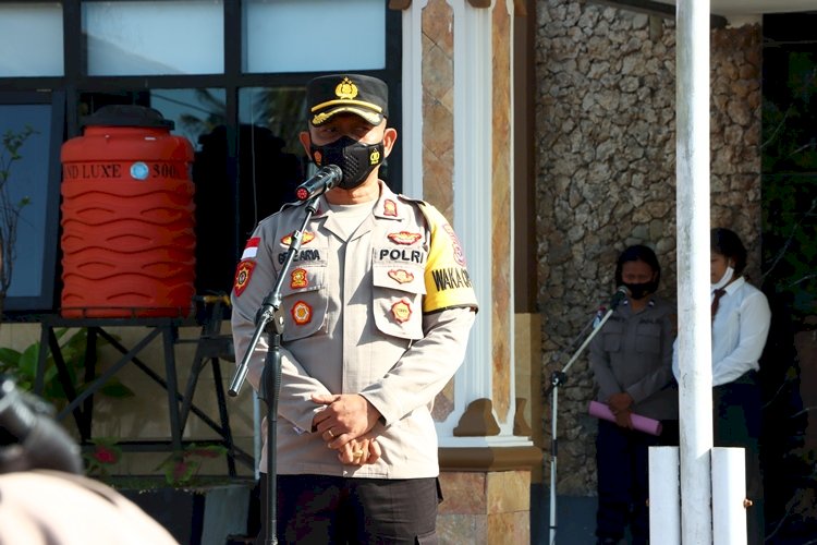 Pimpin Apel pagi, Ini Arahan Waka Polres TTS