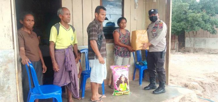 Peduli Kasih ,Kapospol Neonmat Beri Bantuan Sembako