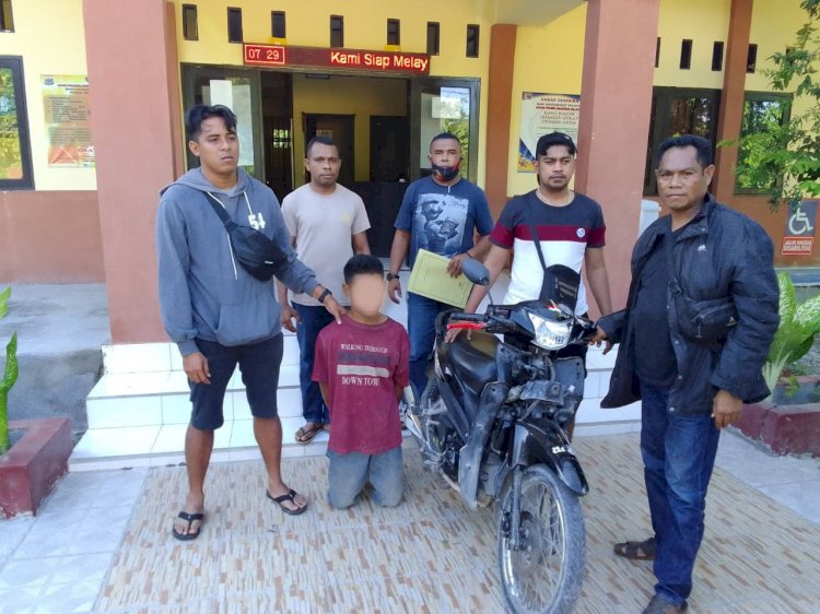 Dalam Waktu 2x24 Jam, Polsek Amnauban Selatab Berhasil Bekuk Pelaku Curanmor