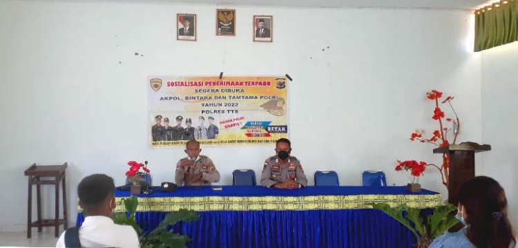 Penerimaan calon Anggota Polri Tahun 2022, Polres TTS gelar Sosialisasi