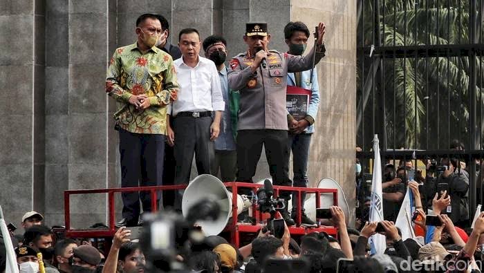 BEM SI SEBUT AKSINYA DAMAI DAN ASPIRASI TERSAMPAIKAN DENGAN BAIK