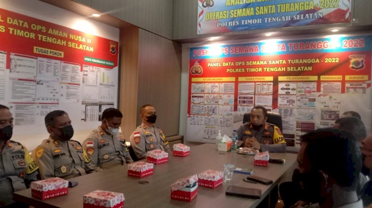 Hari Ke 6 Ops Semana Santa Turangga -2022, Polres TTS Melaksanakan Anev