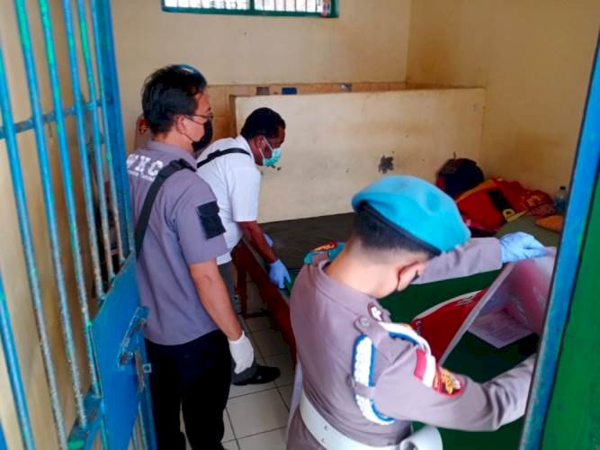 Gandeng Polres TTS, Lapas Kelas II B Soe Laksanakan Penggeledahan Terhadap Para Napi