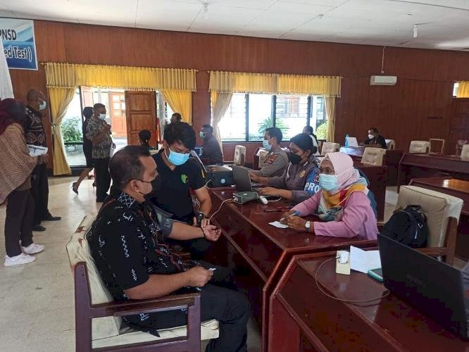 Gencar Polres TTS Melaksanakan Vaksinasi