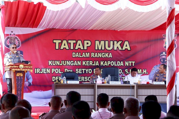Kunker Di Polres TTS, Ini yang Disampaikan Kapolda NTT Saat Tatap Muka Bersama Personil Polres TTS