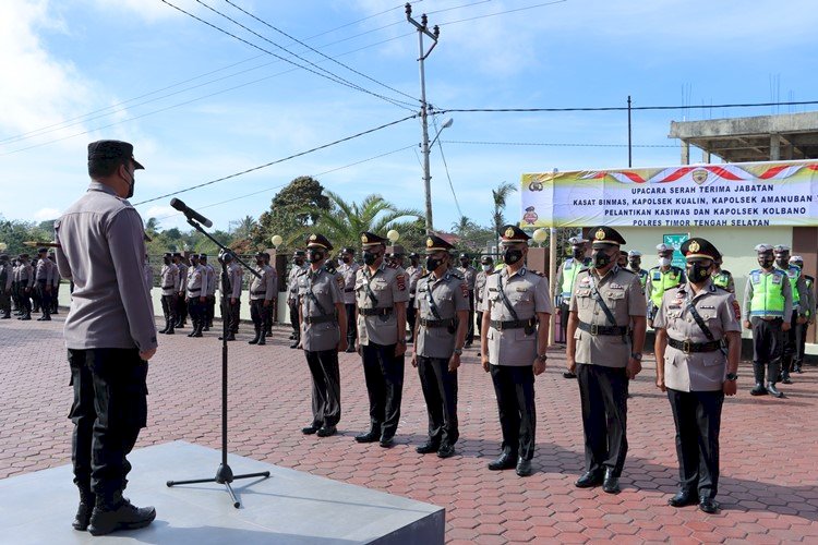 Kapolres TTS Pimpin Sertijab dan Pelantikan Di Lingkungan Polres TTS