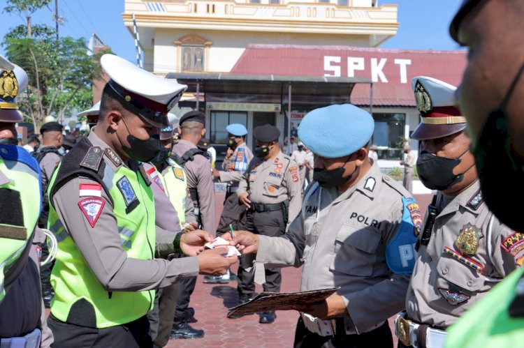 Jelang Ops Zebra Turangga 2022,Seksi Propam Polres TTS Gelar Gatibplin