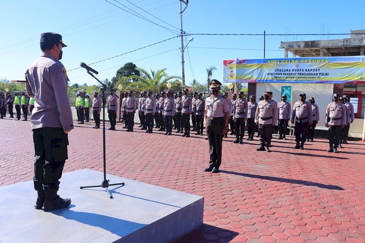 Satu personil Polres TTS Dapat Kenaikan Pangkat Pengabdian Polri