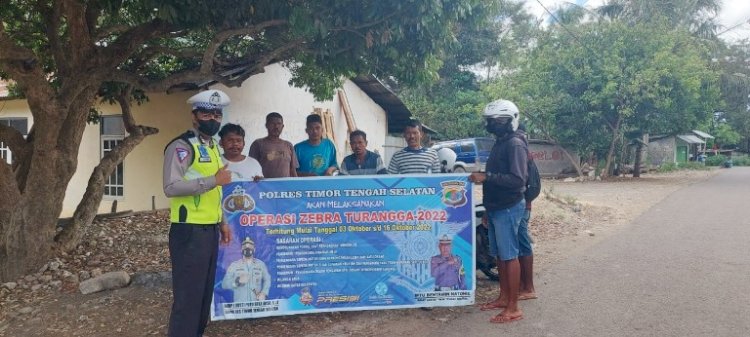 Pastikan Tertib Dalam Berlalulintas, Sat Lantas Polres TTS Gencar Sosialisasi Kamseltibcar Lantas