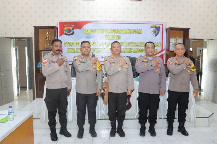 Pentingnya penanganan Pengaduan Masyarakat, Tim Puslitbang Polri datangi Polres TTS