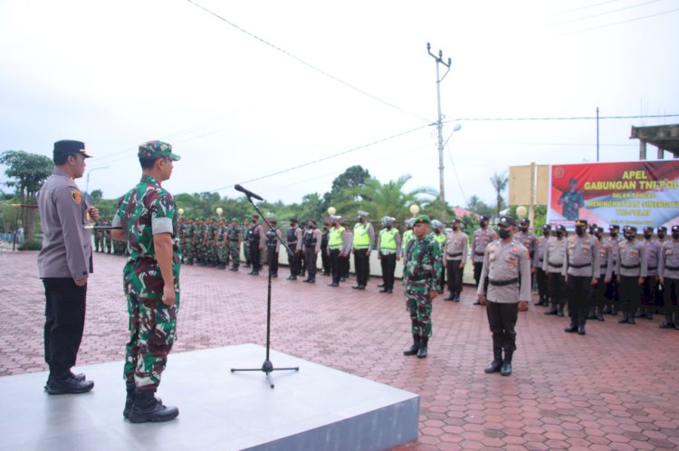 Tingkatkan Sinergitas dan Soliditas TNI / Polri, Jajaran Polres TTS dan Kodim 1621 TTS Gelar Apel Gabungan