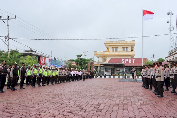 Siap Mengamankan Nataru Polres TTS  Laksanakan Apel Gelar Pasukan