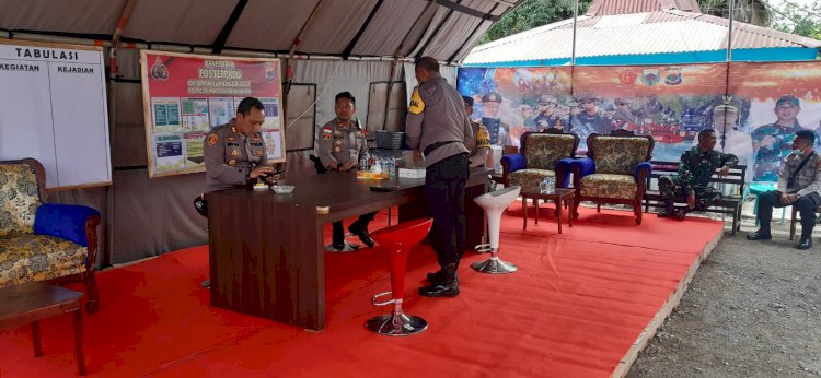 Pastikan Kesiapan -siagaan Personil, Kapolres TTS Cek Pos Ops Lilin 2022
