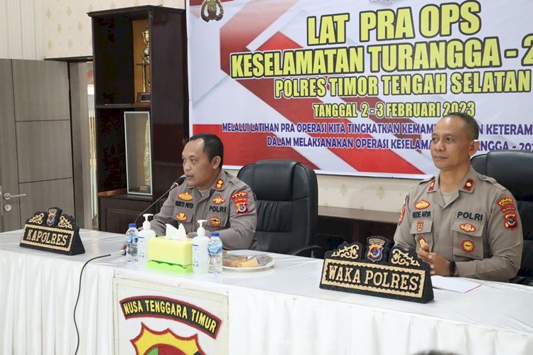 Awali Ops Keselamatan, Personil Polres TTS Yang Terlibat di Beri Pembekalan