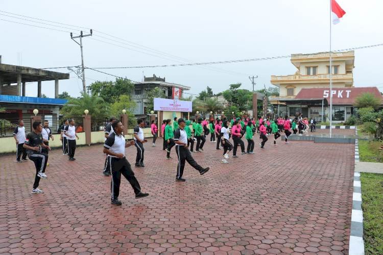 Olah Raga bersama Warnai Peringatan Hari Ulang Tahun Yayasan Kemala Bhayangkari